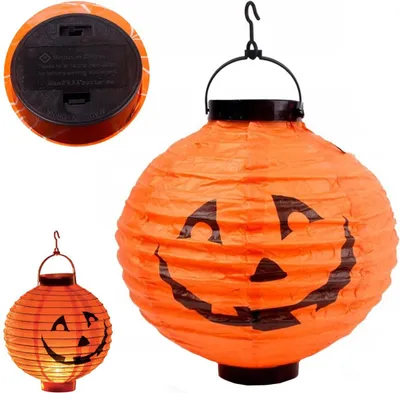 Obrázok produktu pre Hl25 Svietiaca Tekvica Lampáš Viedol Halloween Papier Visí