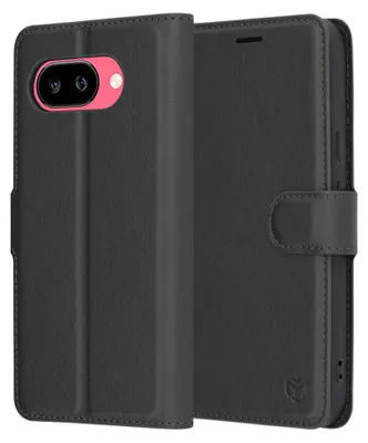 Obrázok produktu pre Techsuit Leather Folio puzdro pre Google Pixel 9a – čierne