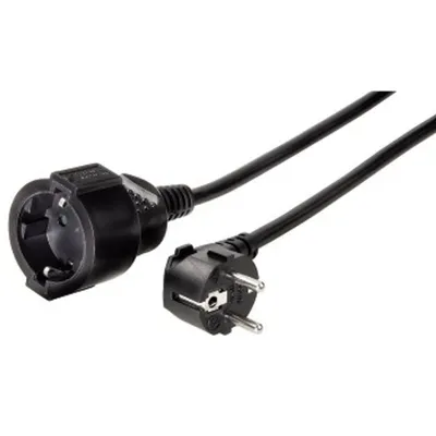 Zdjęcie produktu dla Hama 00047869, 3 m, Typu F, Czarny, 1 x gniazdo sieciowe, Czarny, 200 mm