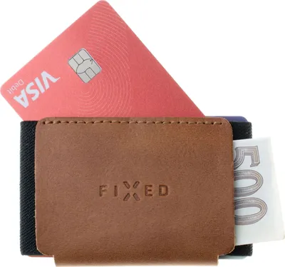 Produktbild von Kartenetui aus Echtleder für Karten und Geldscheine, Fixed Tiny Wallet, Braun