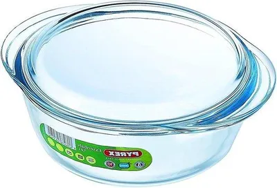 Obrázek produktu pro Kulatá pánev na smažení 11 l, vysoce tepelně odolné sklo