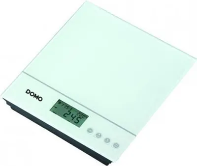 Produktbild von Domo DO9089W, LCD, Weiß, 210 x 190 x 50 mm, 800 g, 3 V, Glas