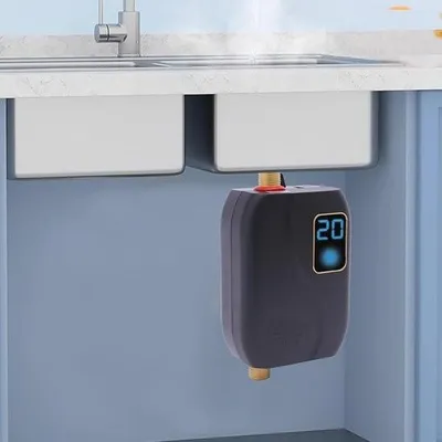 Obrázek produktu pro Průtokový ohřívač vody s elektrickým ohřevem vody 3500W - Beztlakový ohřívač vody pro sprchu a kuchyň