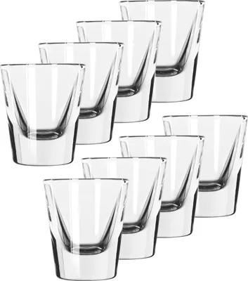 Produktbild von 8 x Schnapsgläser in zeitlos schöner Form 20 ml - Schnapsglas - Pinnchen - Stamperl - Schnapspinnchen - Shotgläser - Schnapsgläser Set
