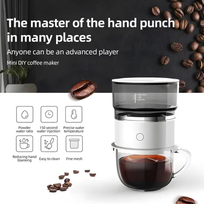 Image de Goutte à goutte pour café 6.76oz 1-3 Cup Reusable Pour Over Coffee Maker Coffee Self Brewing Dripper for Camping / Business Trip / Home and Office