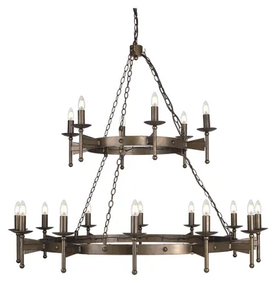 Produktbild von Elstead Cromwell Kronleuchter E14 18-fach Alte Bronze,  UK