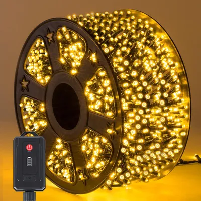Productafbeelding van Kerstverlichting voor buiten, 50m, 1000 LED's, 8 verlichtingsmodi