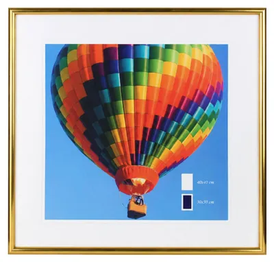 Produktbild von Bilderrahmen mit Klarglas quadratisch fotorahmen Kunststoff Posterrahmen Vintage Collage Picture Frame New Lifestyle - Farbe: Gold | Format: 40x40