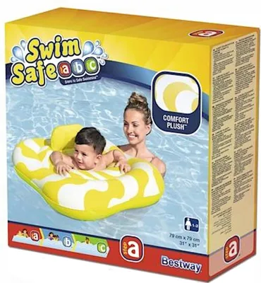 Imagen del producto de Bestway® Swim Safe ABC™Asiento flotante para nadar, nivel A, con superficie de felpa, para niños de 1 a 2 años