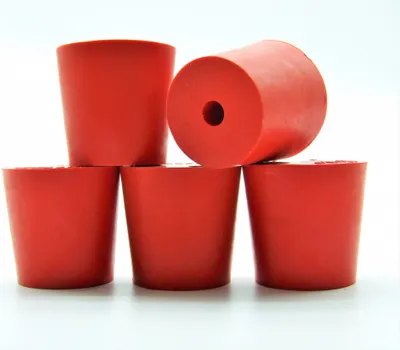 Produktbild von Gummistopfen 32/26mm + 1 Loch x 5 Stk, Konischer Gummistopfen | Gummi Korken