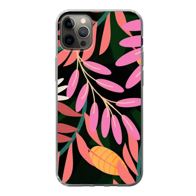 Produktbild von MuchoWow® Handyhülle Schutzhülle Hülle für iPhone 13 Pro Max Tropisch - Blumen - Muster Silikon Softcase Handy Hülle - Mobiltelefon