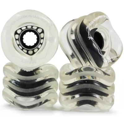 Produktbild von Shark Wheels DNA Longboard Rollen 72mm/78a (4er Set) ghost schwarz