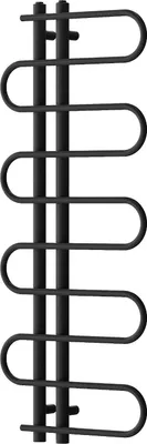 Produktbild von Mexen Kiso Badezimmerheizkörper 1250 x 500 mm, 256 W, schwarz - W114-1250-500-00-70