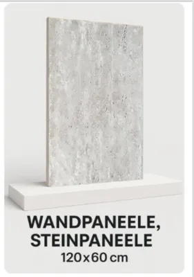 Produktbild von Wandpaneel Steinoptik Hellgrau 120x60 cm – Dekorative Wandverkleidung, Feuerfest & Wasserdicht