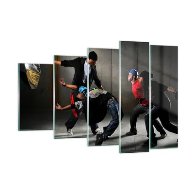Produktbild von Bilder auf glas - Gleichgewicht Tänzer springen - 150x100cm - Glasbilder - Wandbilder - Kunstdruck - zum Aufhängen bereit - Wanddekoration aus Glas - Glas Bilder - Wandbild auf Glas - GEG150x100-2126
