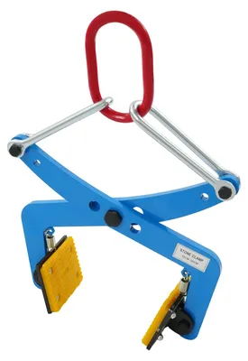 Imagen del producto de Abrazadera Steenhefklem azul - Capacidad de carga: 300 kg - Ajustable de 10 a 30 cm - Acero