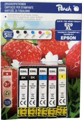 Produktbild von Peach Druckerpatronen E29XL Komptaibel mit Epson