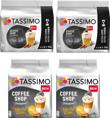 Produktbild von TASSIMO Kapseln T-Disc Coffee Shop Selections Chai Toffee Nut Latte 36 Getränke