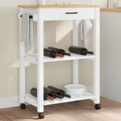 Produktbild von Küchenwagen MONZA 60x40x90 cm Massivholz Kiefer 376093
