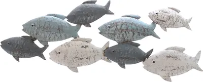 Produktbild von Wanddeko "Fische" aus Metall L 47 cm