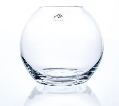 Produktbild von Sandra Rich Kugel-Vase Globe Glas 17cm Ø19cm klar, Vase mit runder Form, Glas, Transparent, Glänzend, Tisch, Drinnen