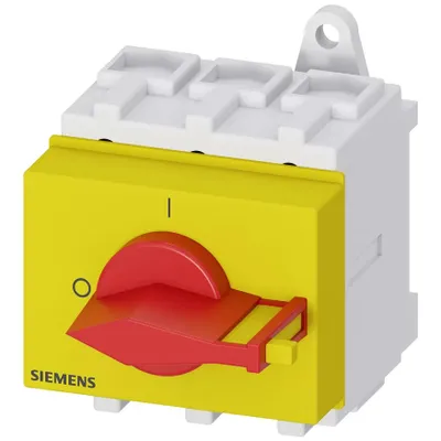 Produktbild von Siemens Lasttrennschalter 3LD, Not-Aus-Schalter, 3P, IP40, 64 mm, 88 mm, 115 mm, 80 mm
