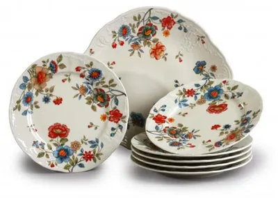 Produktbild von Thun 1794 Bernadotte, Tortengarnitur, Elfenbein, Blumen, Thun, 7 d.
