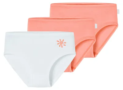 Produktbild von Schiesser Mädchen Panty 3-Pack Fine Rib Multipack - apricot - Größe 92