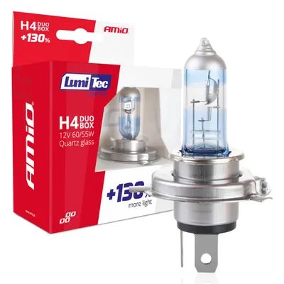 Obrázok produktu pre AMiO Halogénový DUO blister (2ks) H4 12V 60/55W sada LumiTec LIMITED +130%