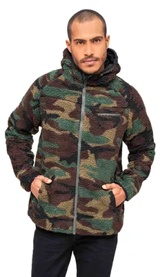 Zdjęcie produktu dla Brandit - Teddyfleece Worker Jacke wood camo - XL