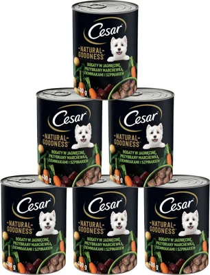 Produktbild von Cesar Hundefutter Lamm Und Gemüse 6X400G