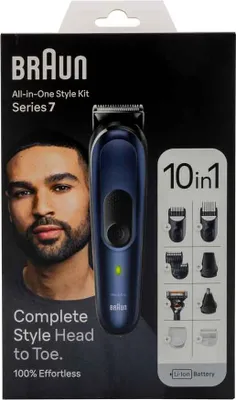 Produktbild von Braun MGK7421, Akku, Schwarz, Blau