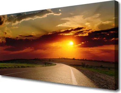 Produktbild von Tulup Leinwand-Bilder 100x50 Wandbild Canvas Kunstdruck Sonnenuntergang Landschaft
