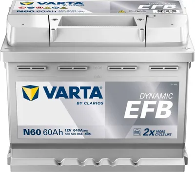 Produktbild von VARTA N60 Blue Dynamic EFB 12V 60Ah 640A Autobatterie Start-Stop 560 500 064