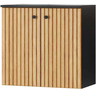 Imagen del producto de Mueble bajo lavabo ASTO 02 negro / roble