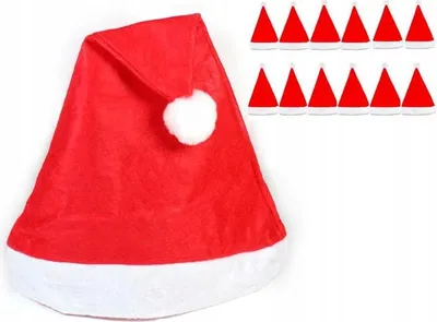 Immagine prodotto di cappello da Babbo Natale 12pz | 3001A