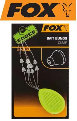 Produktbild von Fox Edges Bait Bungs Clear - 10 Boiliesstopper
