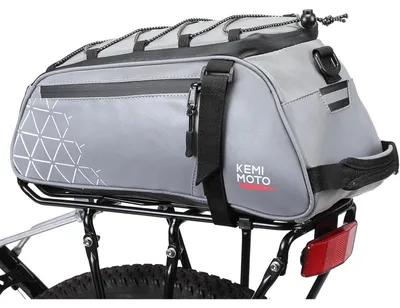Produktbild von 2-in-1 Gepäckträgertasche 8L Wasserdicht Fahrradtasche mit Tragegriff & Schultergurt Reflektierend