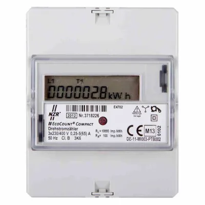 Produktbild von NZR DS- EcoCount Compact 5(65)A Hutschiene Display, 2-Tarif MID EcoCoun