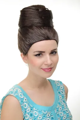 Produktbild von WIG ME UP Perücke Beehive Braun 50er Dutt GFW2200-6