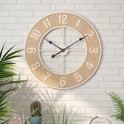 Image de Horloge murale - Analogique - Ronde - Avec aiguilles - Simple face