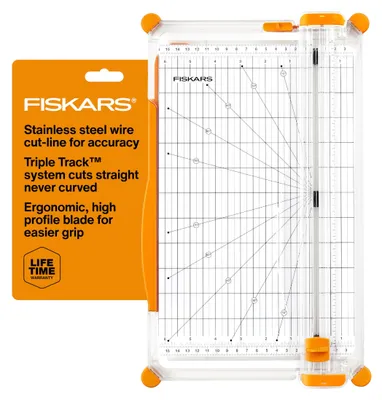 Obrázok produktu pre Presný papierový rezák Fiskars, jednoduchý, bezpečný a presný, ideálny na kreatívne práce
