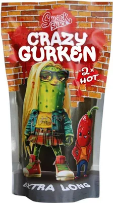 Produktbild von Smack Snack Gewürzgurken XXL hot 400g