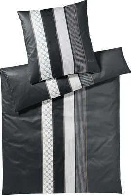 Produktbild von JOOP! Mako-Satin Bettwäsche Cornflower Stripe 4069 deep ocean 155x220+80x80 cm