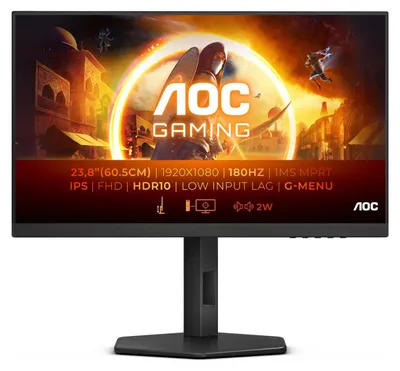 Image de Moniteur AOC 24G4XE 60,5 cm (23,8") 1920 x 1080 pixels Full HD LCD Noir, Gris