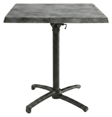 Image de Table de terrasse en Gris anthracite pour Exterieur, 60x60 cm