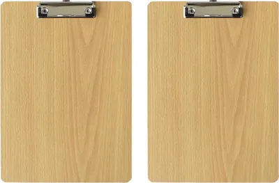 Produktbild von Tragbares Holz-Klemmbrett - A4 Format - 2 Stück