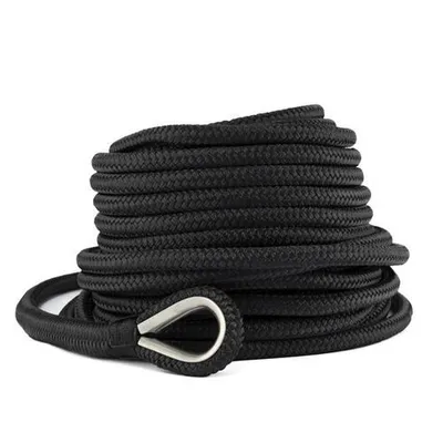 Produktbild von Hollex Ankerleine mit Blei schwarz 14mm Rolle = 40m