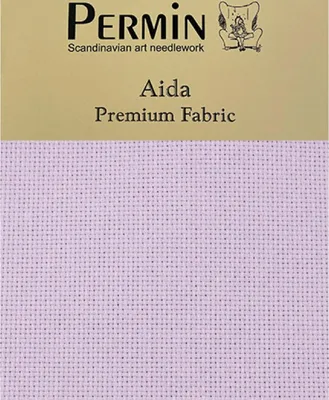 Immagine prodotto di Permin Precut 16 ct. Aida 355 colore 322 Peaceful purple, tessuto per punto croce 43x50 cm
