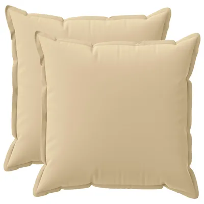 Obrázok produktu pre vidaXL Vankúšový poťah, 2 ks, farba: béžová, materiál: polyester, rozmer: 70 x 70 cm